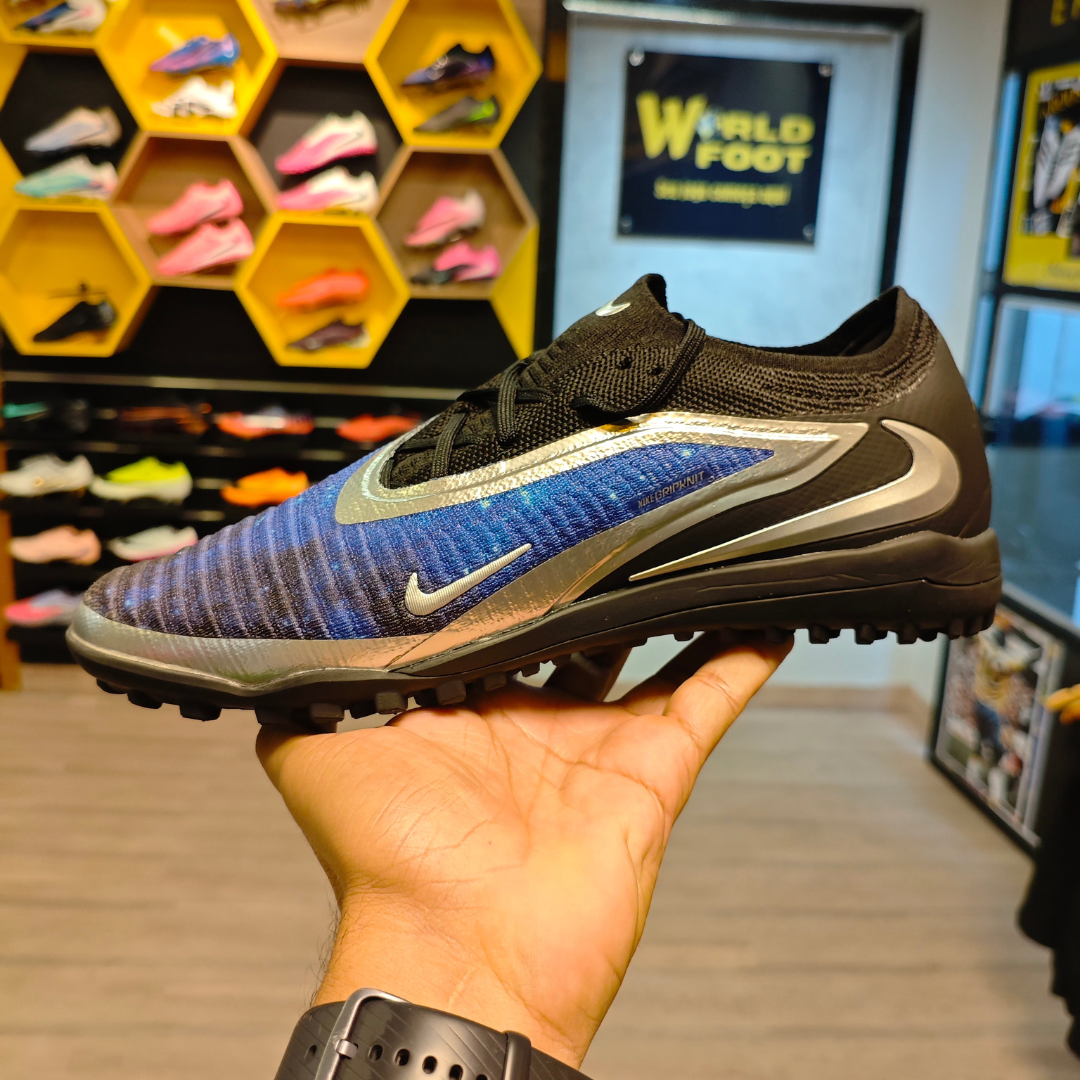 CHUTEIRA SOCIETY NIKE PHANTOM 6 AZUL / PRETO TF ELITE - PRONTA ENTREGA
