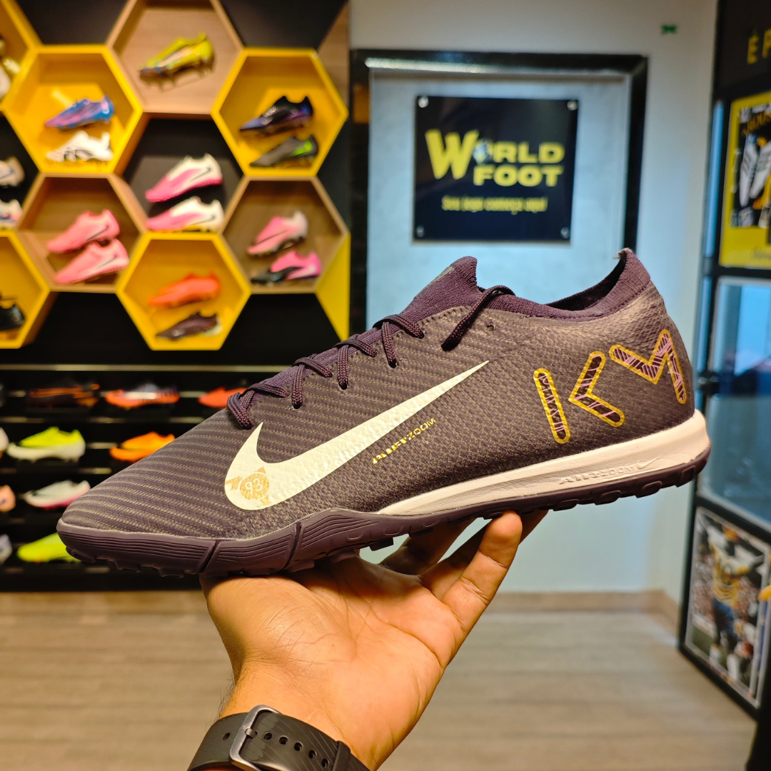 Chuteira Society Nike Vapor 16 Mbappé Roxa Elite TF - PRONTA ENTREGA