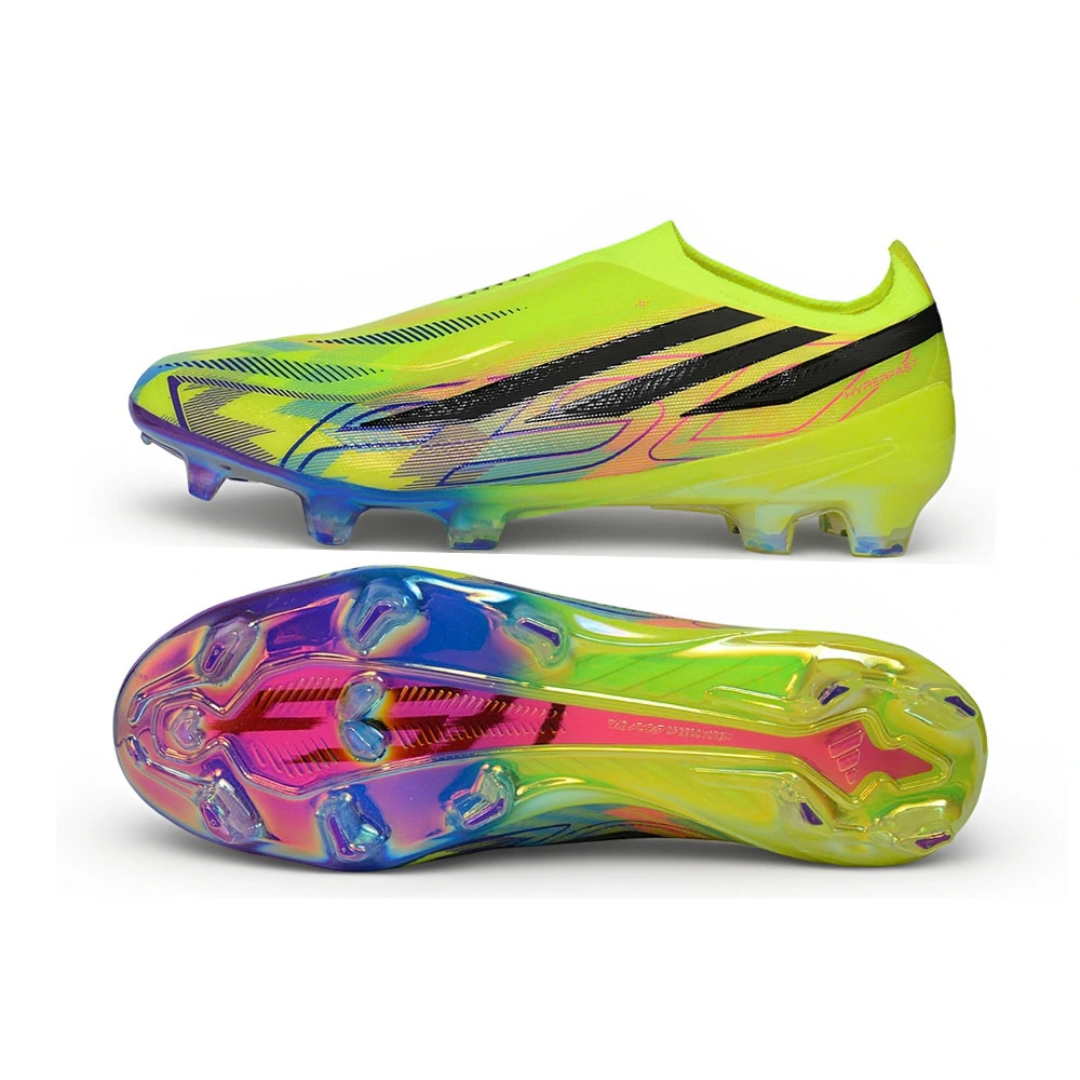 Chuteira de Campo Adidas F50 Hyperfast Laceless FG