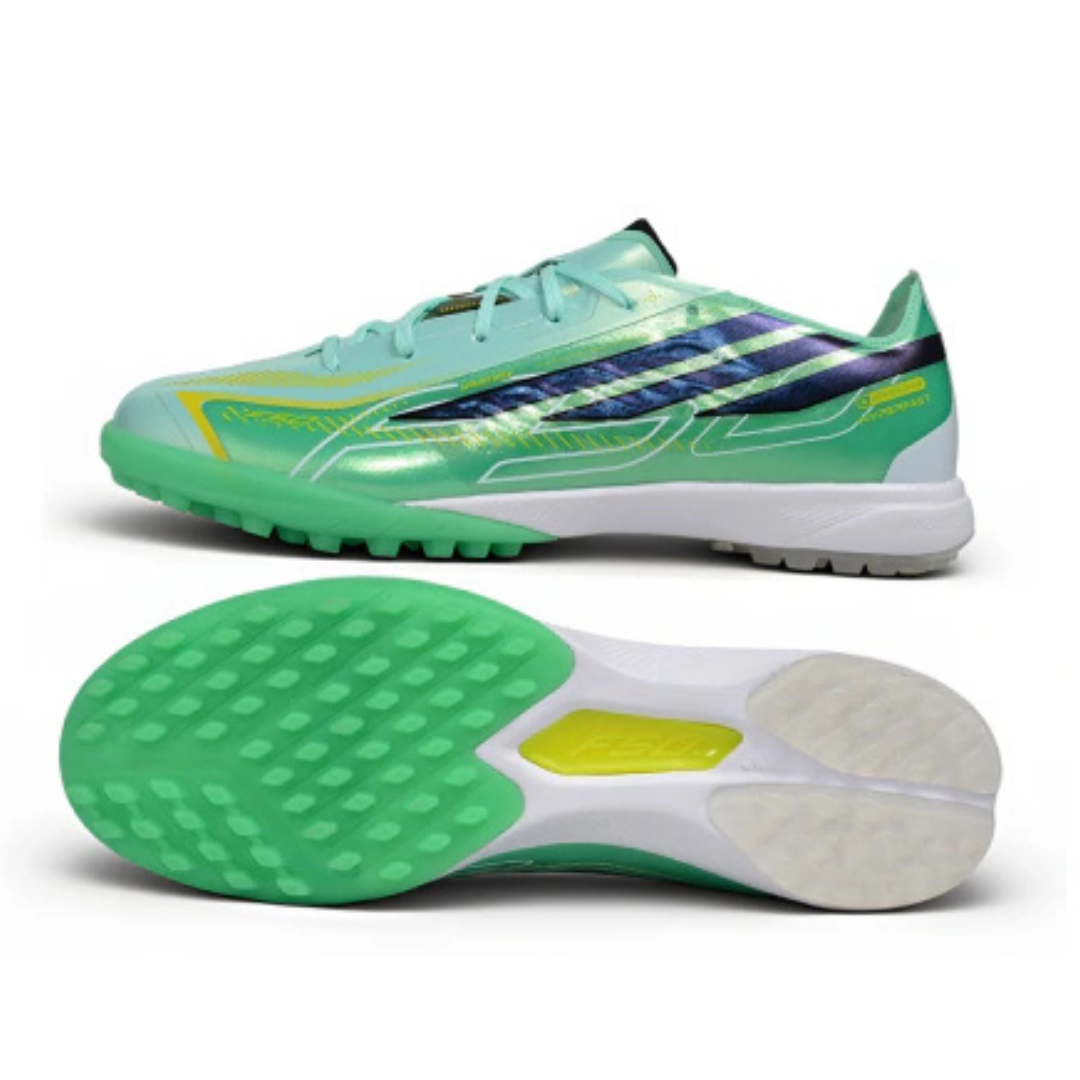 Chuteira Society Adidas F50 Hyperfast Laceless TF – Final Rush Pack