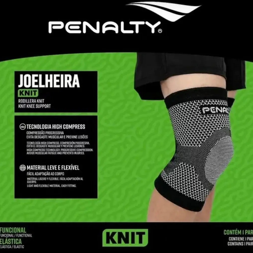 Joelheira Penalty Elástica Knit XXIII  Alta Compressão
