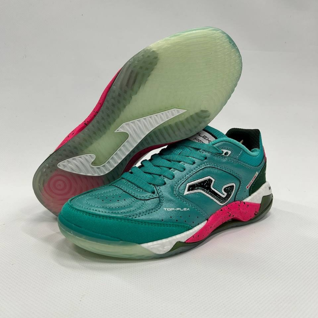 Chuteira de Futsal Joma Top Fex Plus Turquesa