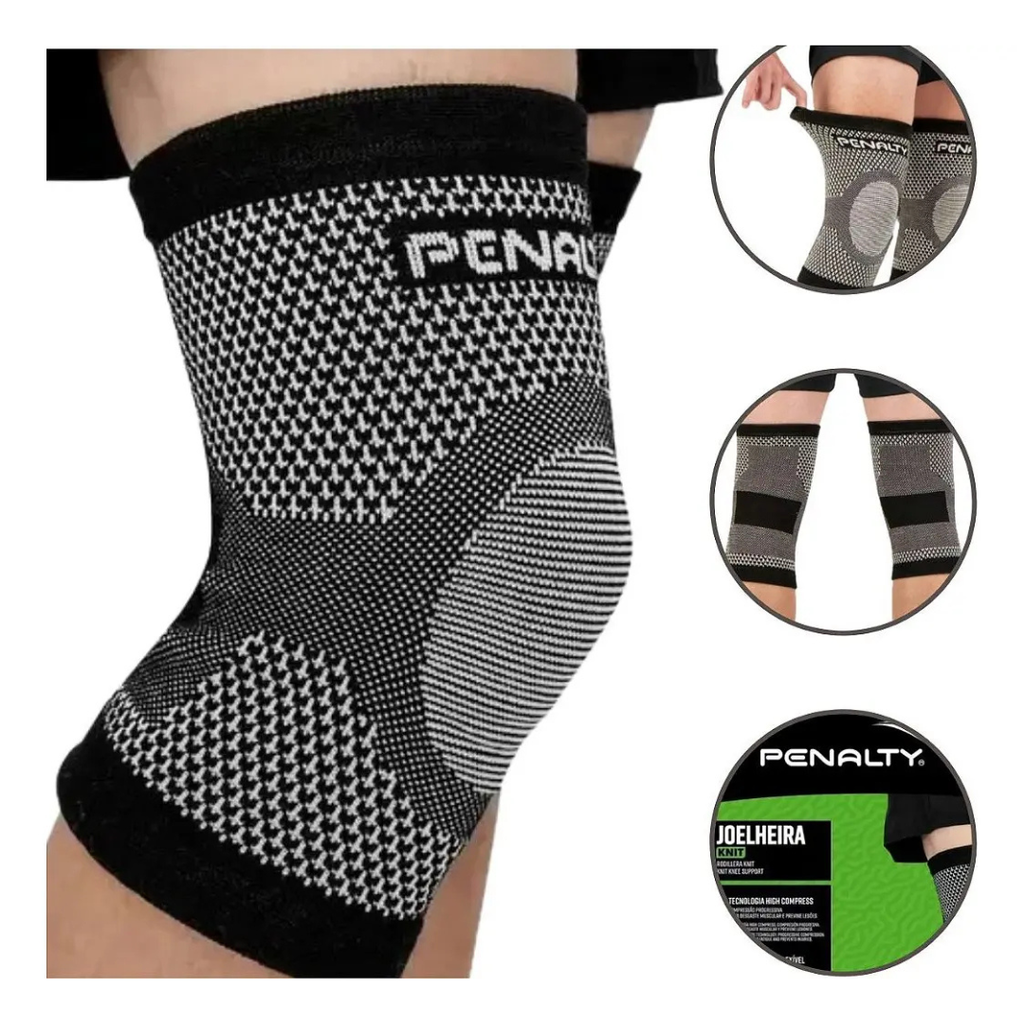 Joelheira Penalty Elástica Knit XXIII  Alta Compressão