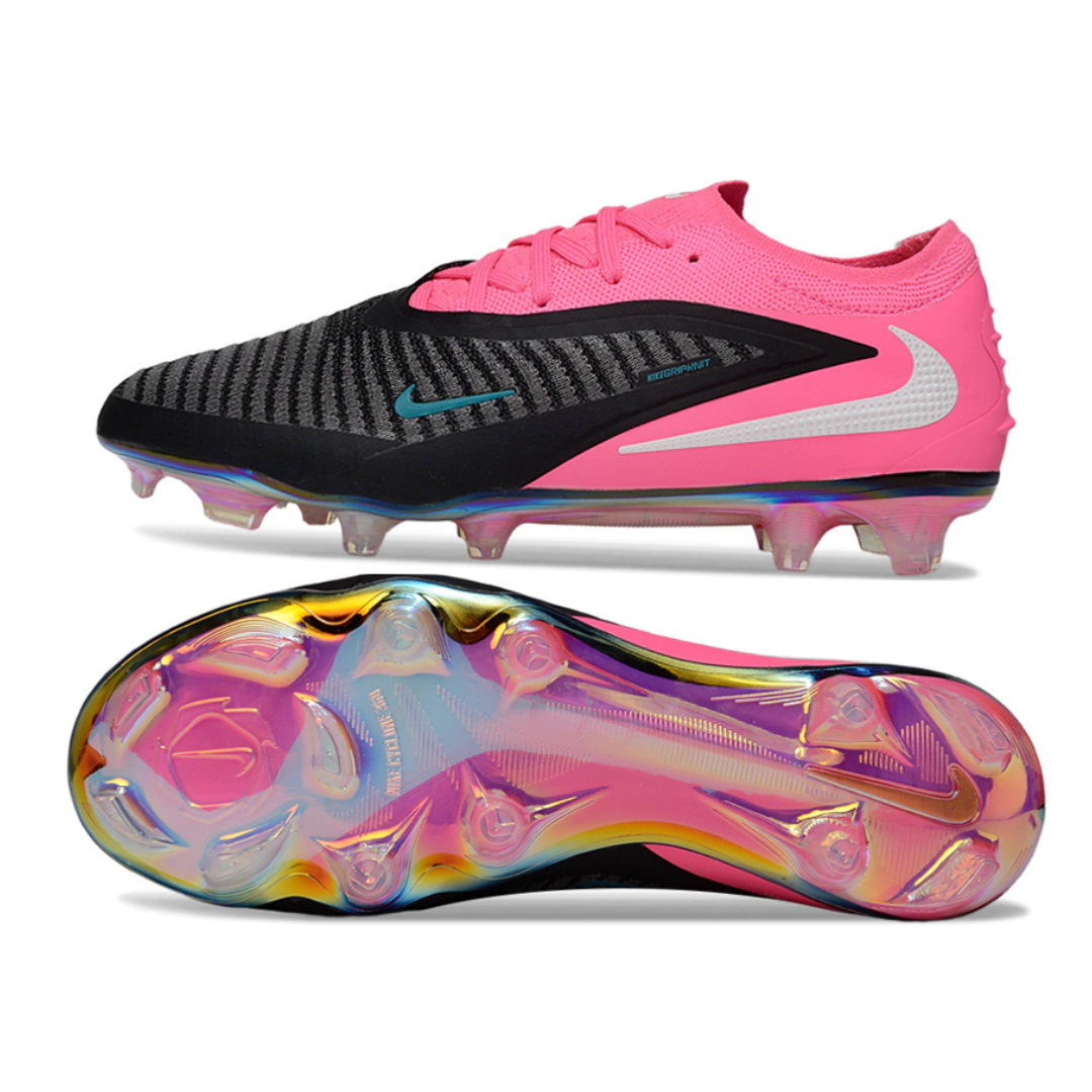 Chuteira de Campo NIKE Phantom 6 Elite FG - Rosa/Preto