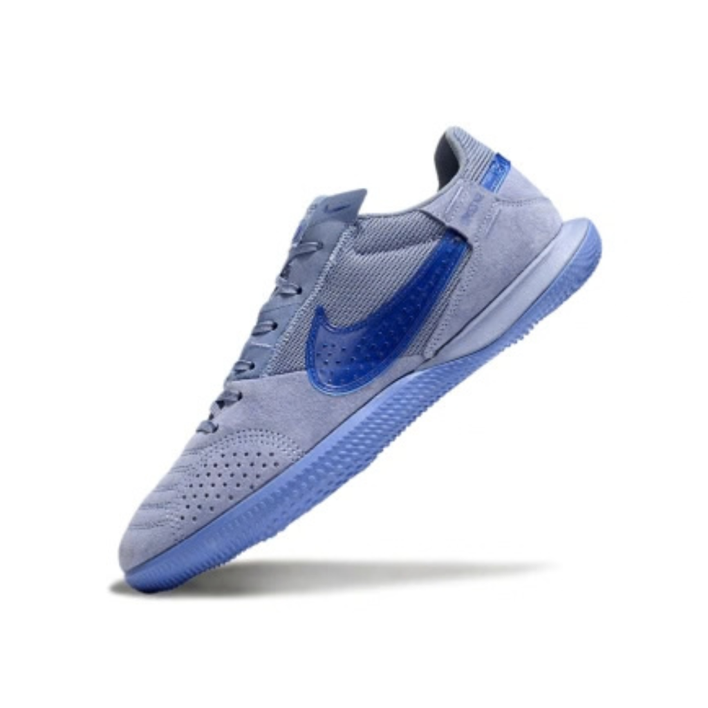Chuteira de Futsal Nike Street Gato  IC - Cinza/Roxo - PRONTA ENTREGA