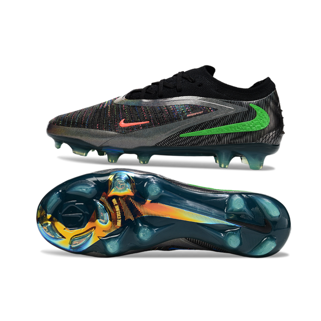 CHUTEIRA DE CAMPO NIKE PHANTOM 6 EA SPORTS FG ELITE VERDE ESCURO