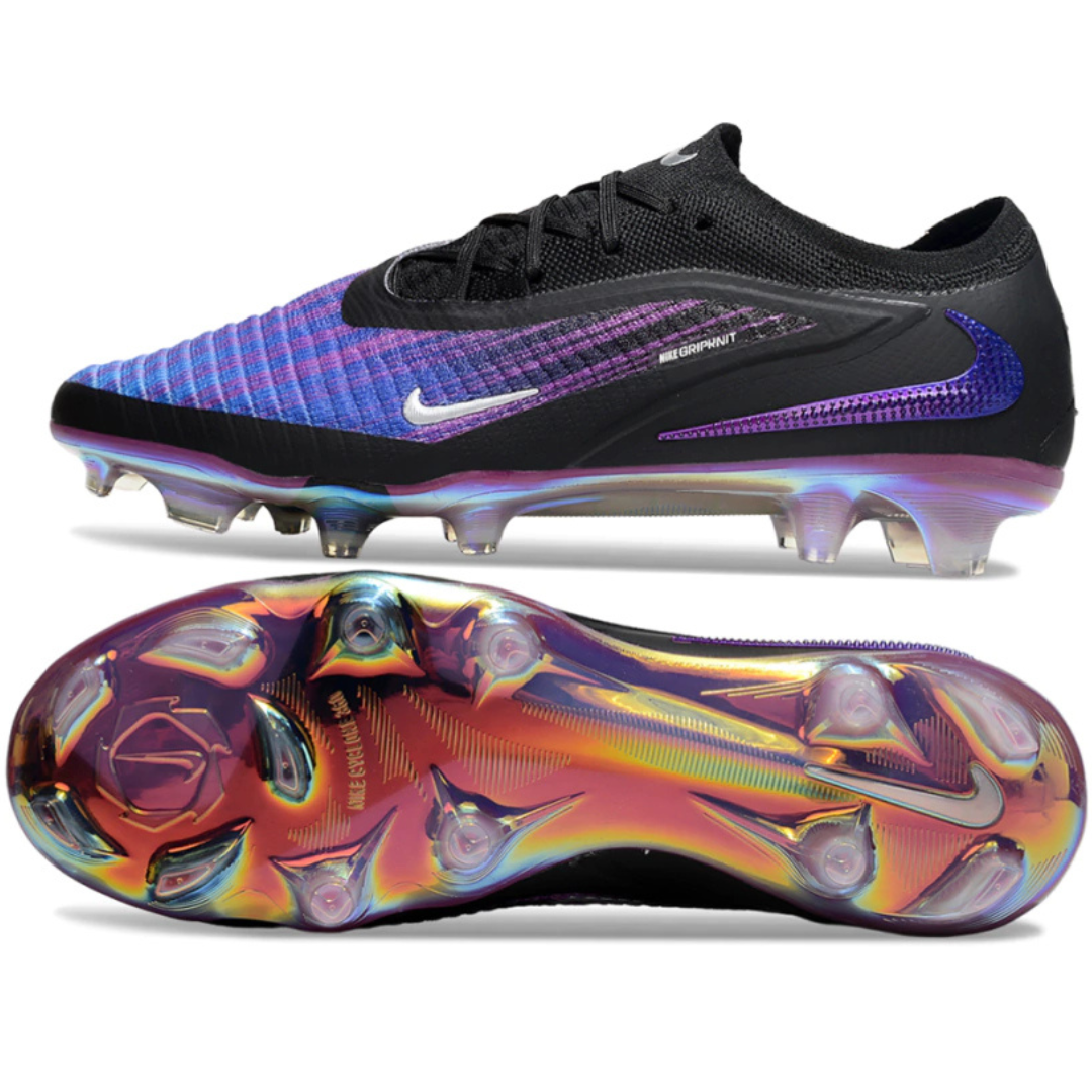 CHUTEIRA DE CAMPO NIKE PHANTOM 6 LUNNAR ROXO/ PRETO FG ELITE