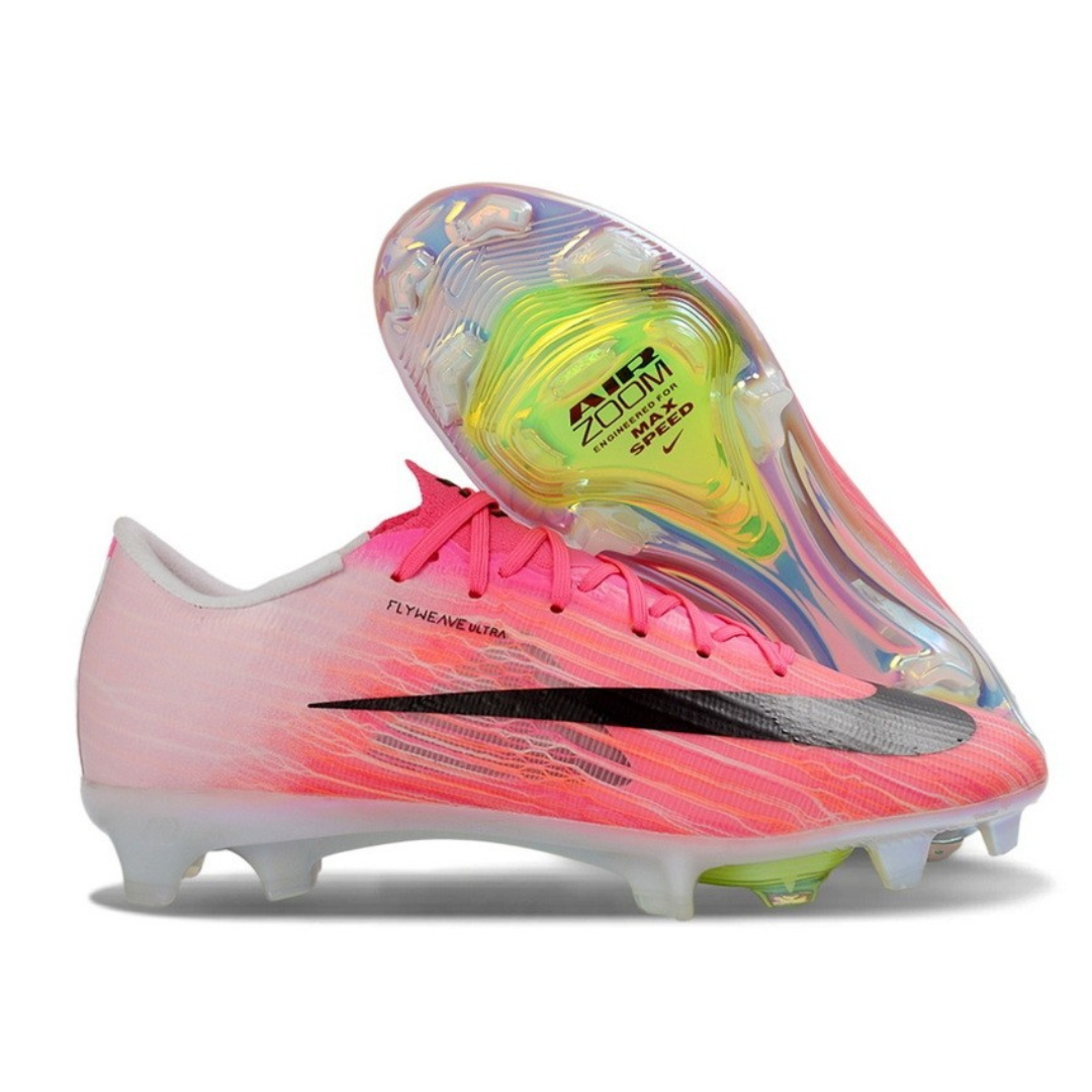 Chuteira de Campo Nike Mercurial Vapor 17 Fg Elite Rosa/Verde