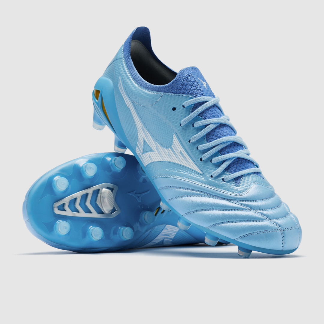 Chuteira de Campo Mizuno Morelia Neo 4 Unity Sky FG Elite