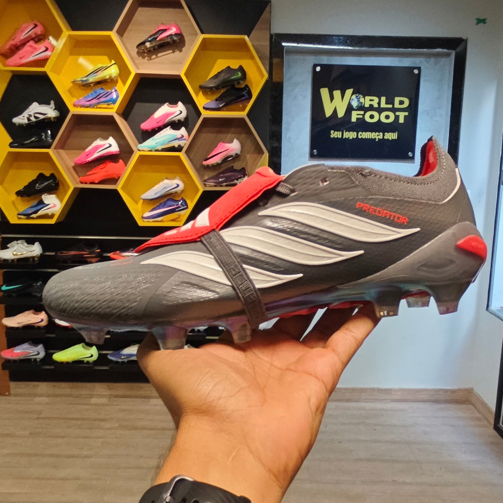 Chuteira de Campo Adidas Predator 26 Finishers Steel FG ELITE - PRONTA ENTREGA