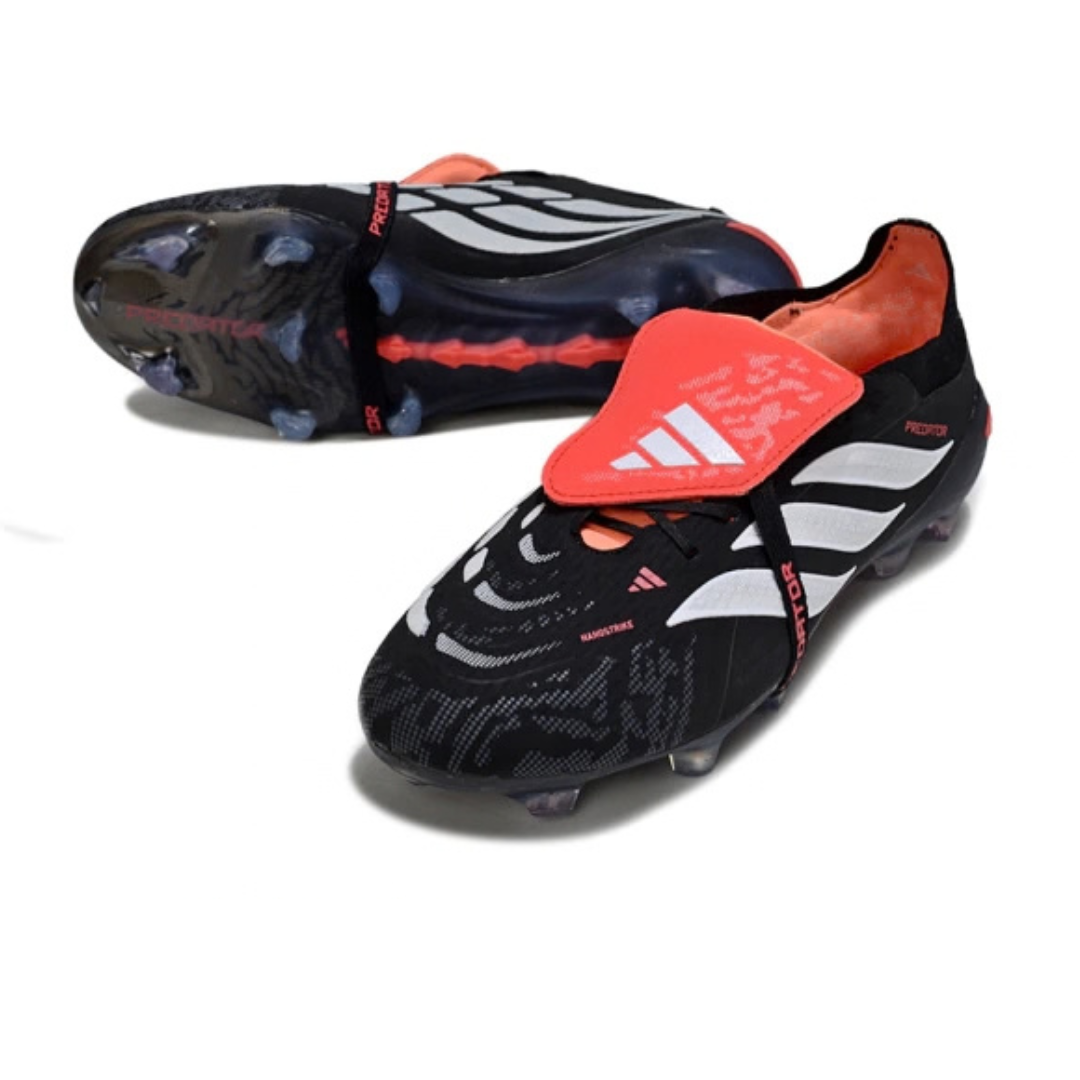 Chuteira de Campo ADIDAS Predator Elite Tongue 26 FG Preto - Vermelho