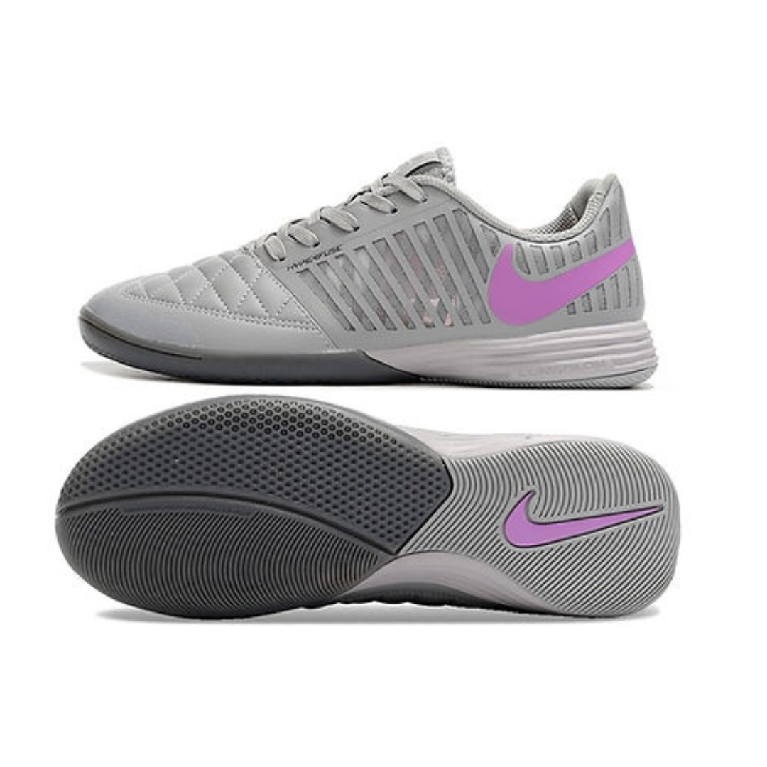 Chuteira de Futsal Lunar Gato Cinza/Lilas