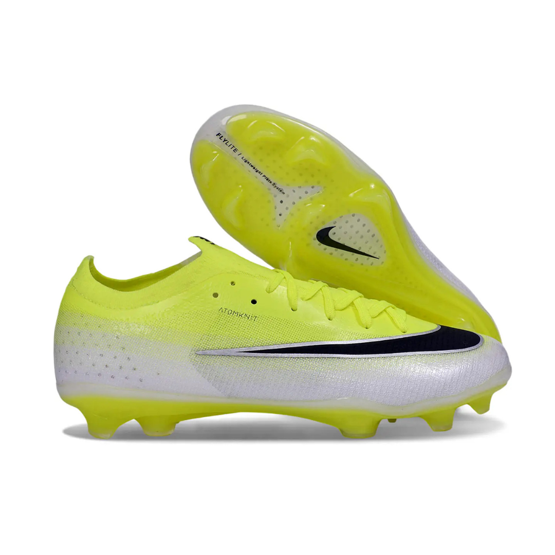 Chuteira de Campo Nike Mercurial Vapor 17 FG Elite / Verde  Branco e Preto