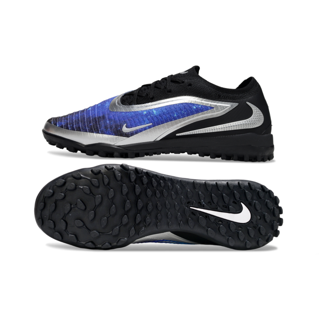 CHUTEIRA SOCIETY NIKE PHANTOM 6 AZUL / PRETO TF ELITE - PRONTA ENTREGA