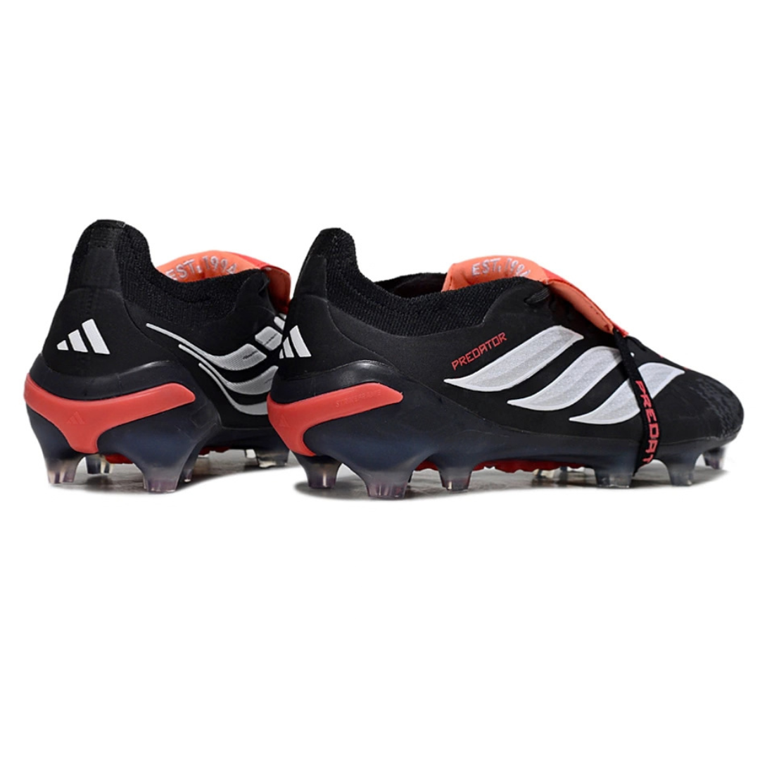 Chuteira de Campo ADIDAS Predator Elite Tongue 26 FG Preto - Vermelho