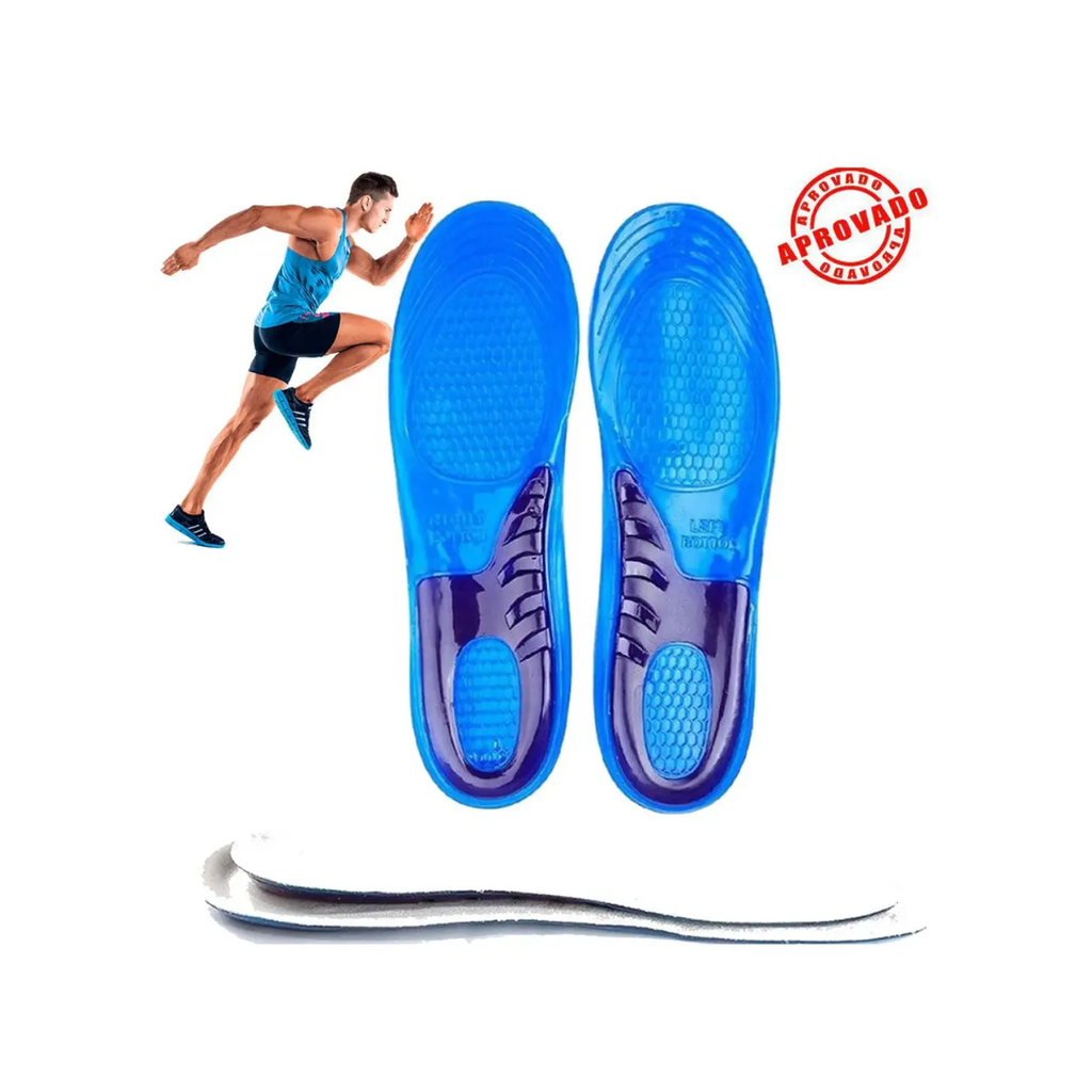 Palmilha Ortopédica de Silicone Gel - Conforto e Amortecimento