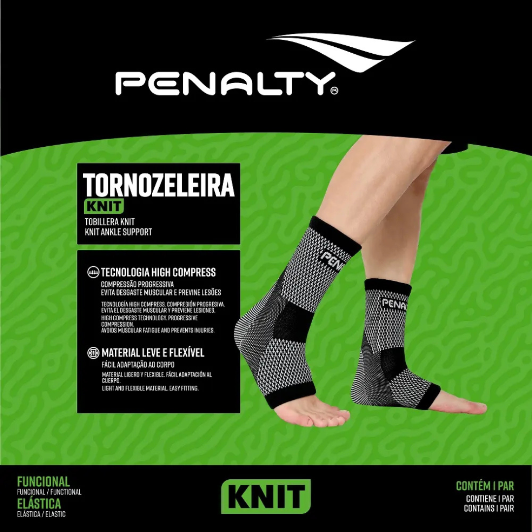 Tornozeleira Esportiva Compressão Elástica Penalty Knit XXIII
