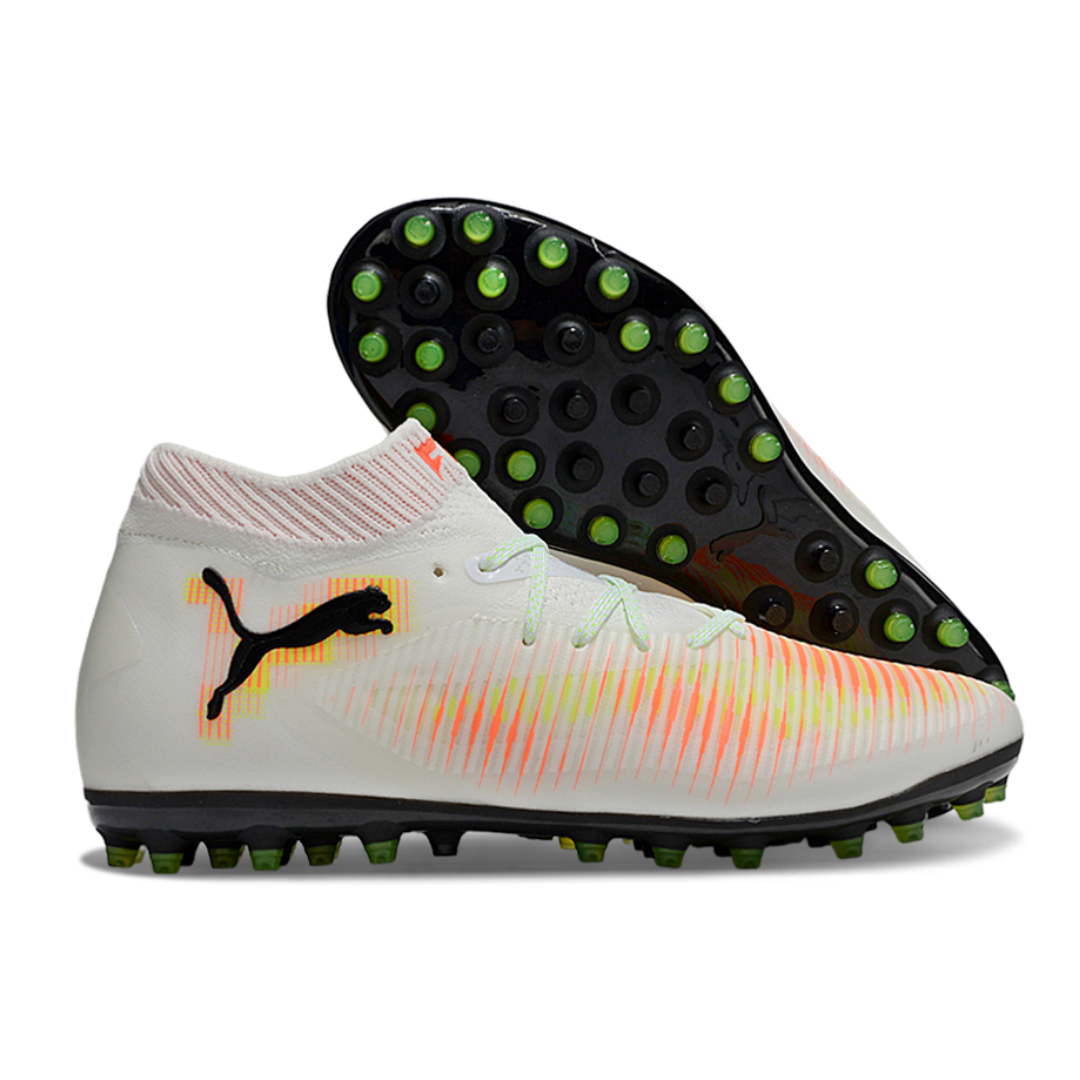 Chuteira Puma Future 8 Trava MG White Pack