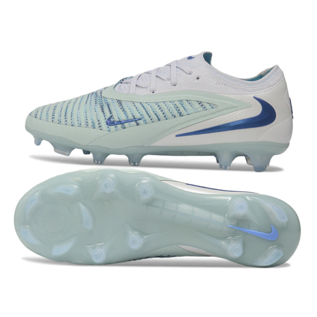 Chuteira de Campo Nike Phantom 6 Fg Elite ( Branco, Azul e Ice )