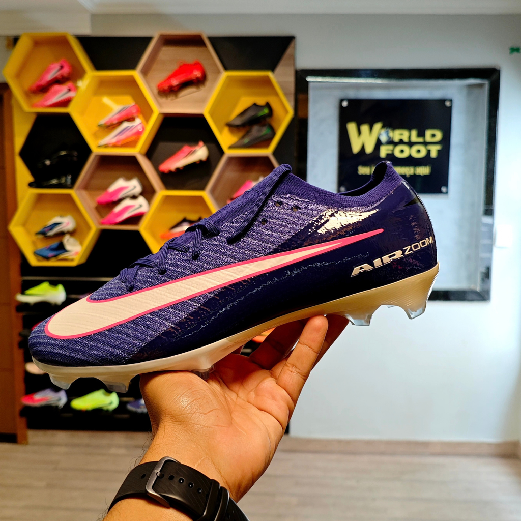 Chuteira de Campo Nike Mercurial Vapor 16 Elite FG  – Azul - PRONTA ENTREGA