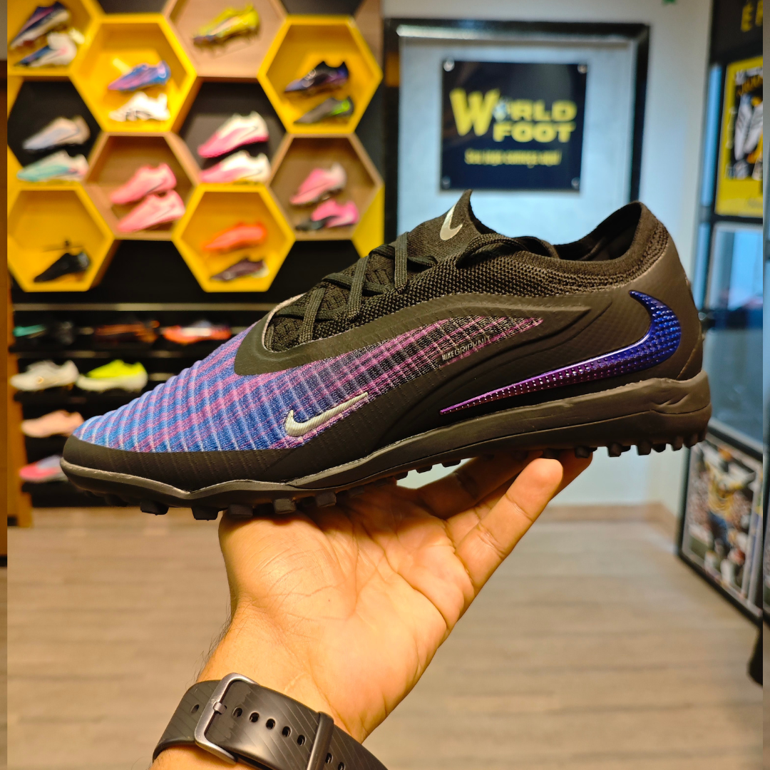 CHUTEIRA SOCIETY NIKE PHANTOM 6 ROXO/ PRETO TF ELITE - PRONTA ENTREGA