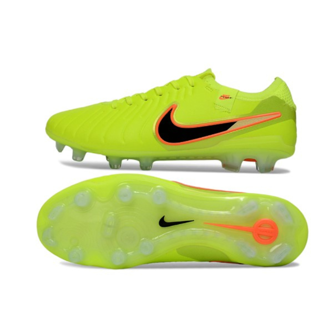 Chuteira de Campo Nike Tiempo Lengend 10 Max Voltage Pack FG ELITE
