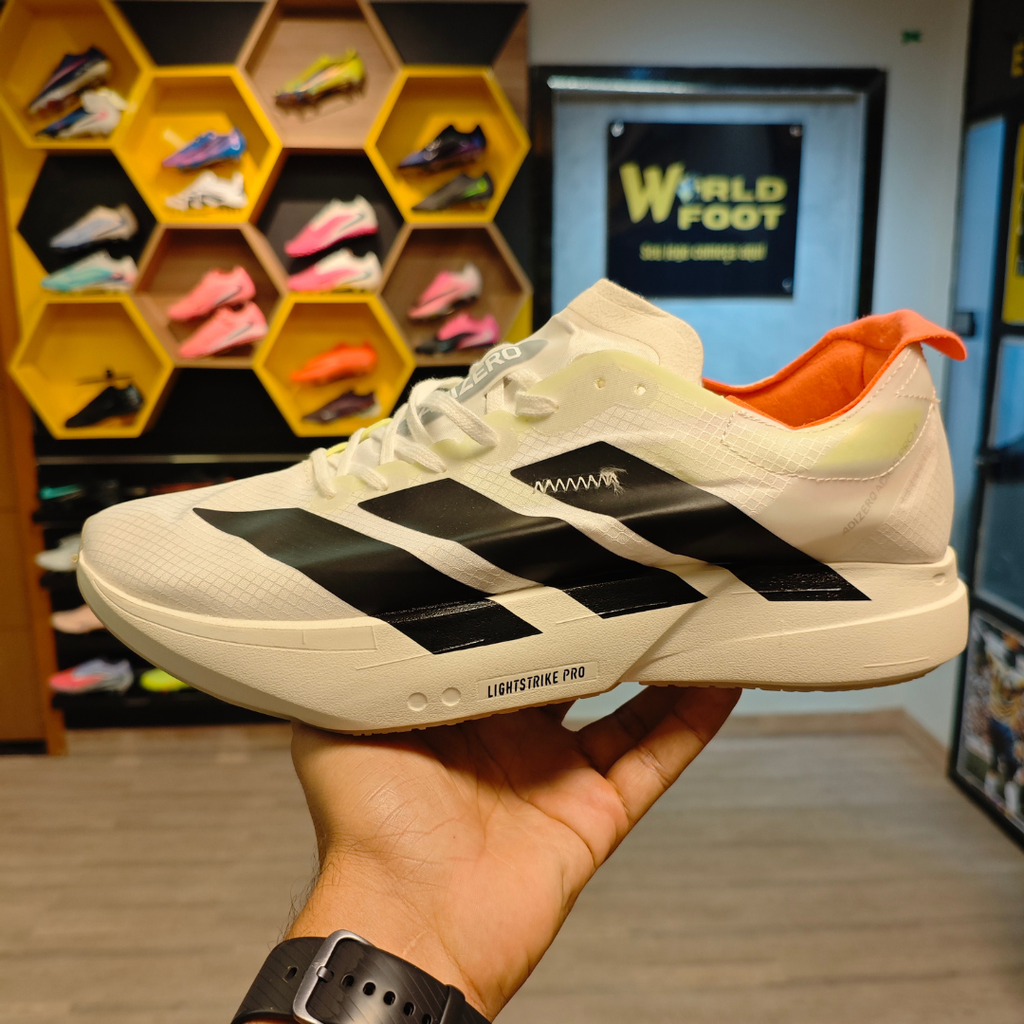 Tênis Adidas Adizero Adios Pro 4 Branco/Vermelho - PRONTA ENTREGA