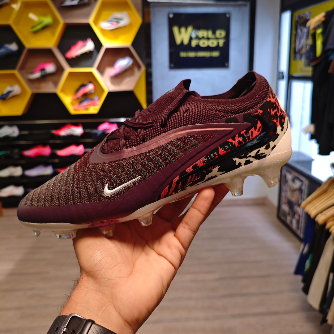 Chuteira de Campo NIKE Phantom 6 Elite FG - Vinho - PRONTA ENTREGA