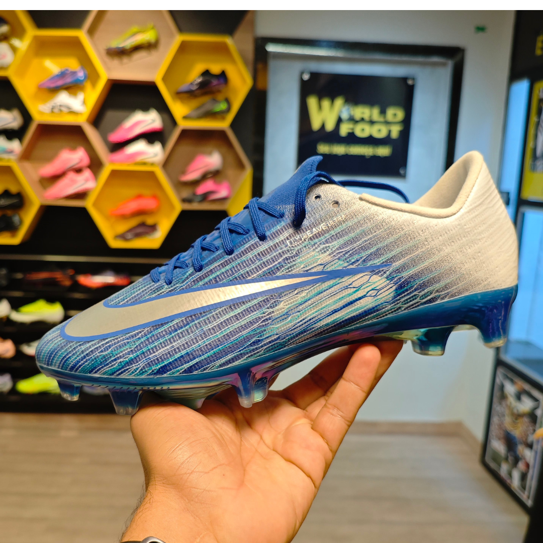 Chuteira de Campo NIKE Air Zoom Mercurial Superfly 11 Elite FG Azul - Azul/Prata - PRONTA ENTREGA