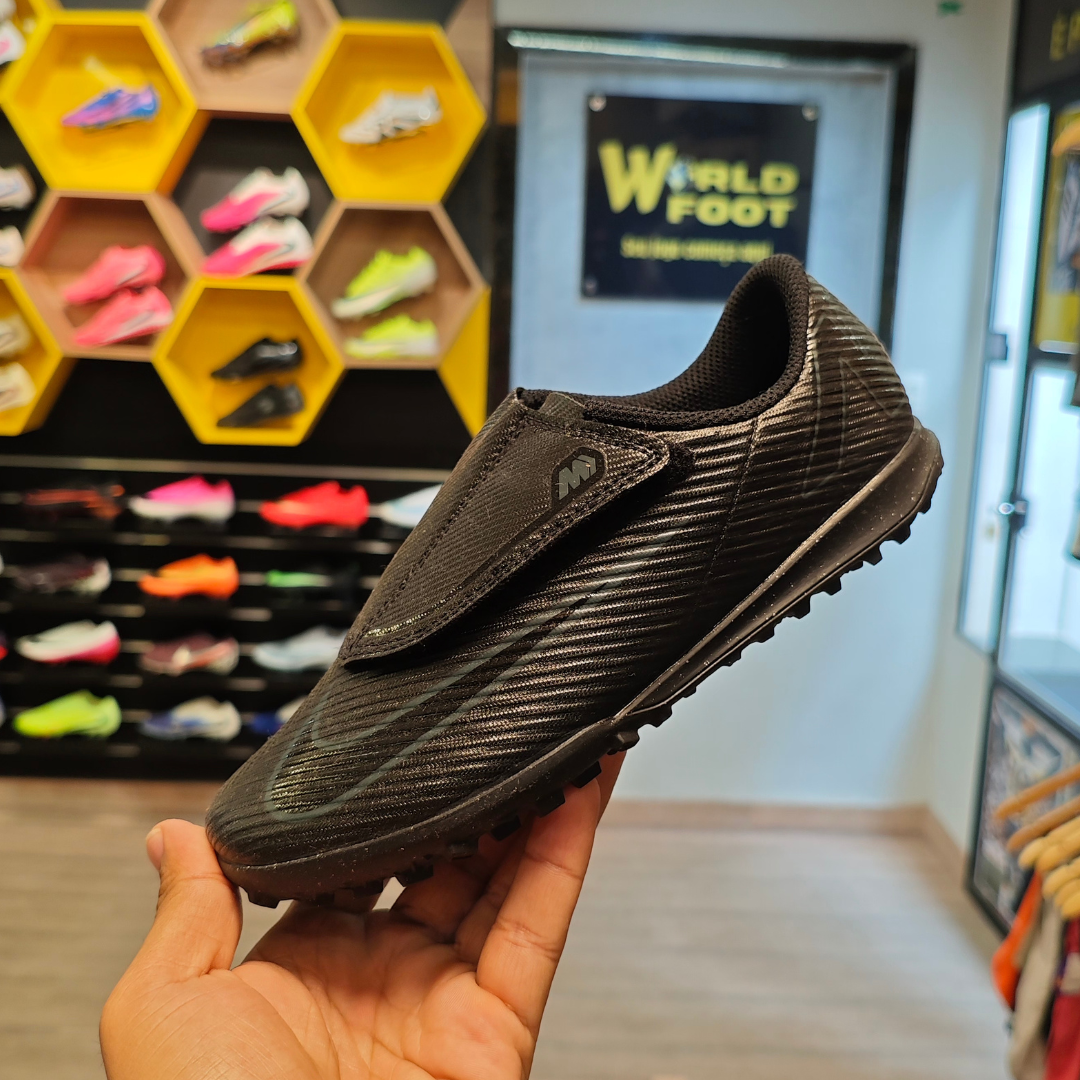 Chuteira Society Infantil Nike Mercurial Vapor 16 Club TF Shadow Pack – Preta -PRONTA ENTREGA