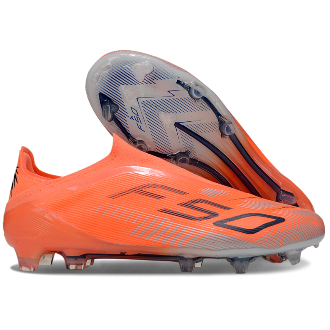 Chuteira de Campo Adidas F50 Elite FG Orange Laceless S/ Cadarço