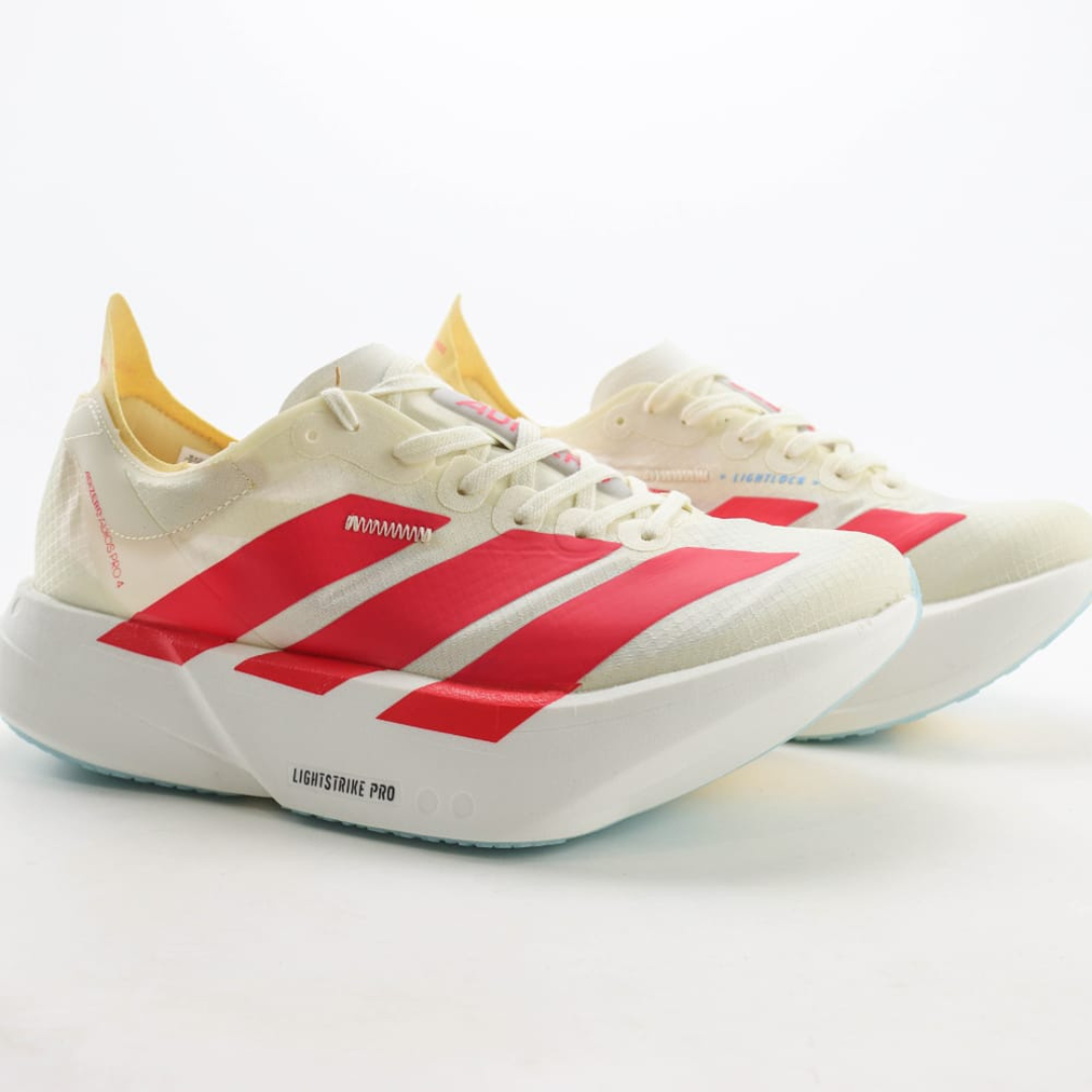 Tênis Adidas Adizero Pro 4 Bege/Vermelho/Amarelo