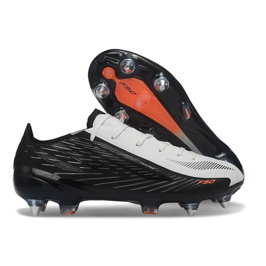 Chuteira de Campo Adidas F50 Hyperfast SG - Branco/Preto