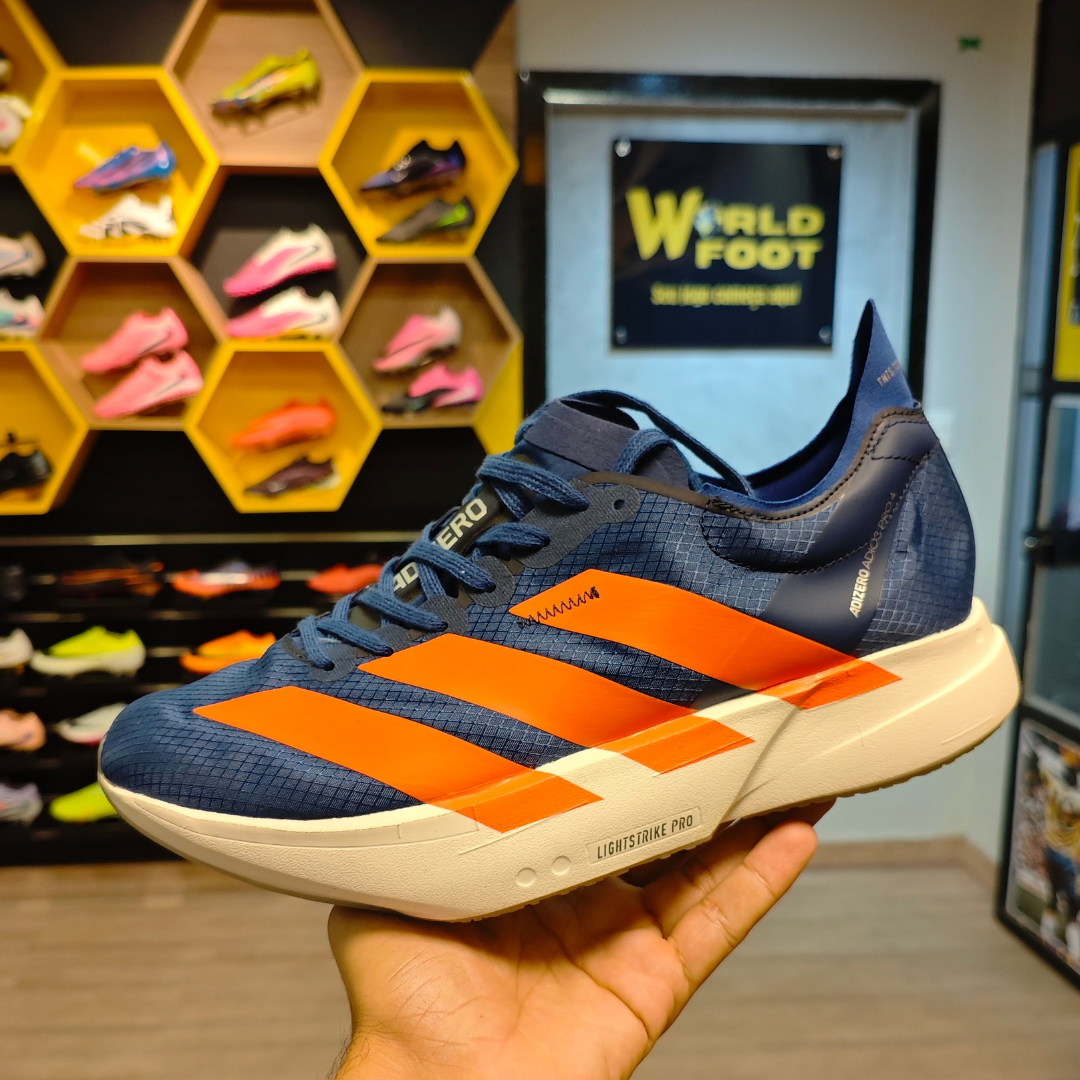 Tênis Adidas Adizero Adios Pro 4 Dark Blue - PRONTA ENTREGA
